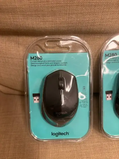1. Мышь Logitech Wireless Mouse M280 Black полноразмерная мышь, беспроводная радио, сенсор оптически — Минск — 35 Br