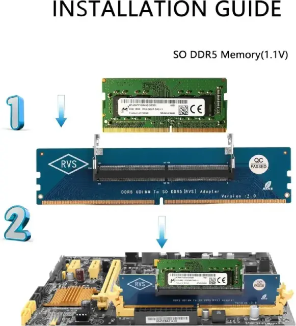 DDR5 DIMM to SODIMM адаптер — Тбилиси — 40 ₾