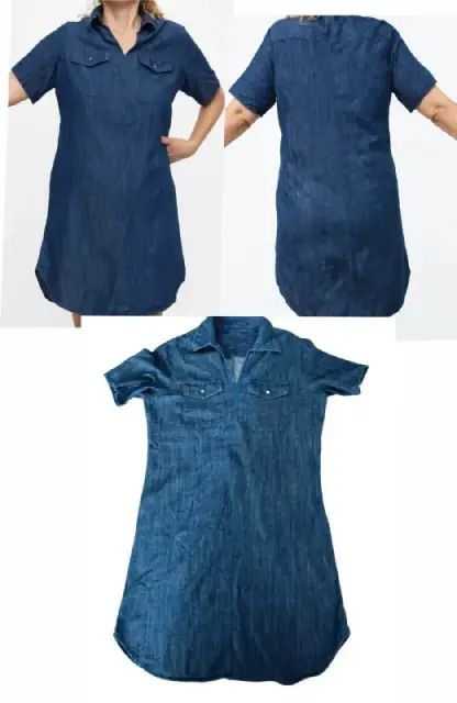 Джинсовое платье-рубашка / Denim Shirt Dress. — Батуми — 15 ₾