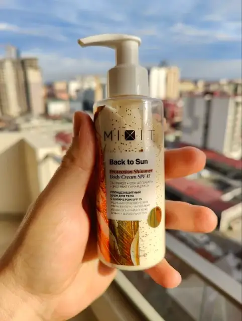 Солнцезащитный крем MIXIT Back to Sun с шиммером — Batumi — 3 ₾