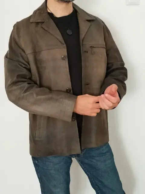 Мужская куртка из натуральной кожи Ferjani Cuir — Батуми — 150 ₾