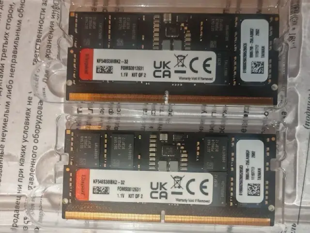 Оперативная память Kingston Fury Impact ddr5 so-dimm 4800 mhz 2×16 gb — Batumi — 600 $