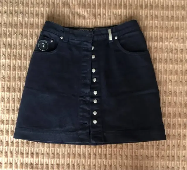 Джинсовая тёмно-синяя настоящая TRUSSARDI ITALY — Batumi — 45 ₾