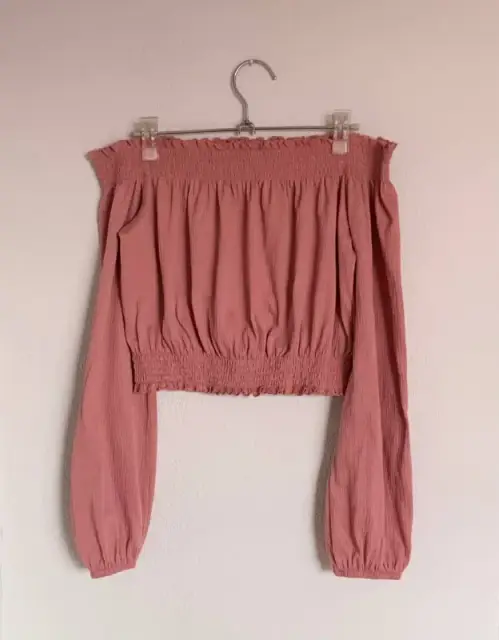 Романтичная блуза из вискозы H&M припыленный розовый цвет — Тбилиси — 20 ₾