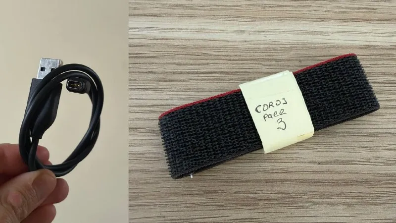 Нейлоновый ремешок и провод зарядки Coros A1