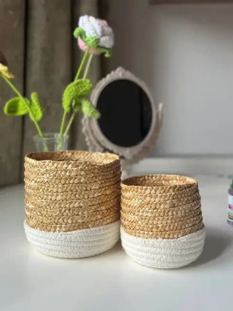 Плетеная коробка для хранения с крышкой — Тбилиси — 70 ₾
