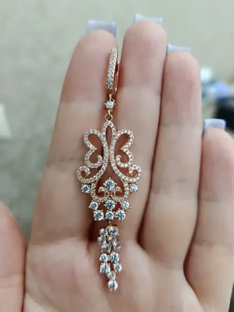 Серьги серебро с позолотой — Батуми — 50 ₾