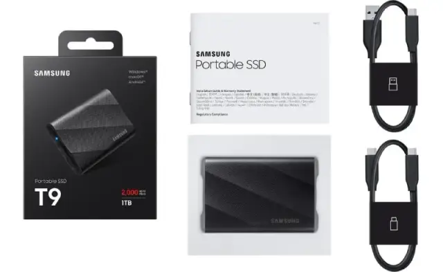 Samsung Portable SSD T9 Gen 2×2 1TB Black — Тбилиси — 600 ₾
