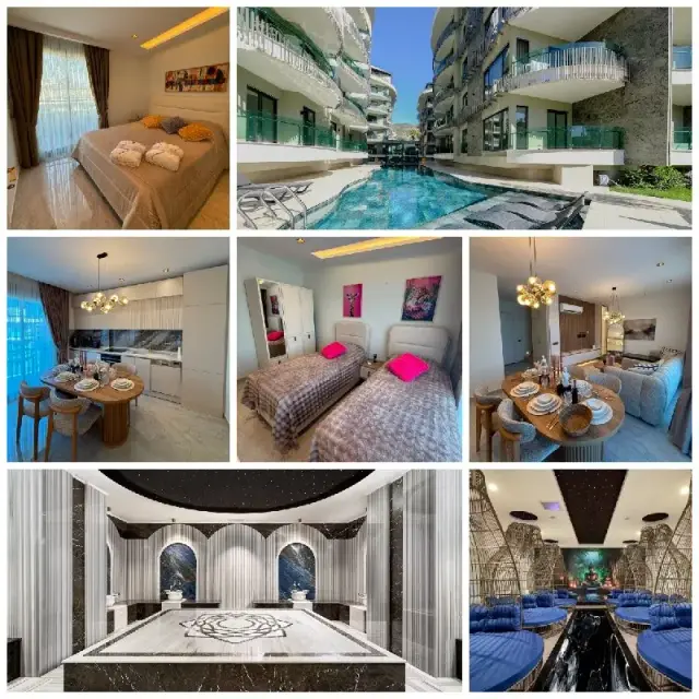 Дуплекс 2+1 в шикарном комплексе в центре Алании — Анталия — 80 €