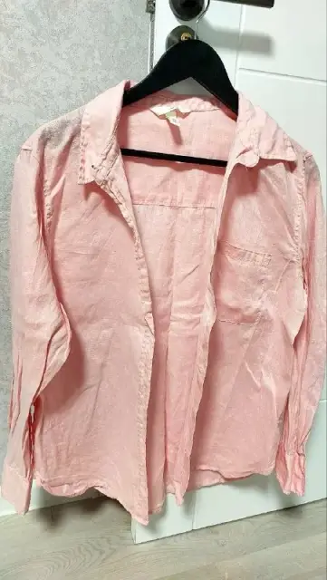 Нежно-розовая льняная рубашка h&m — Tbilisi — 30 ₾