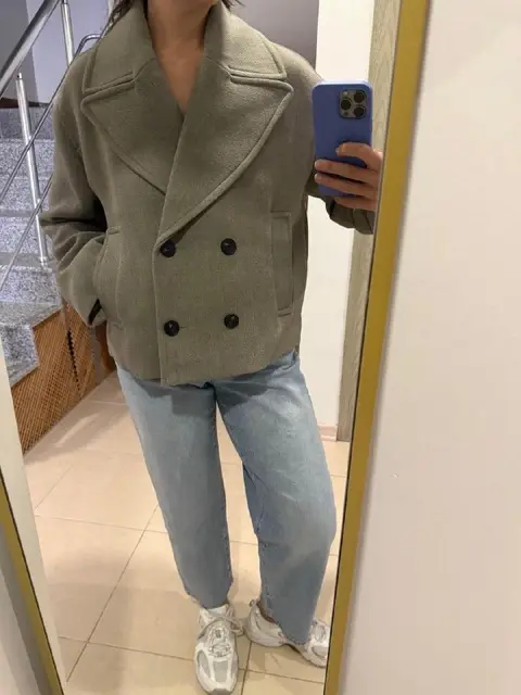 Укороченное двубортное пальто Zara — Анталия — 1 000 ₺