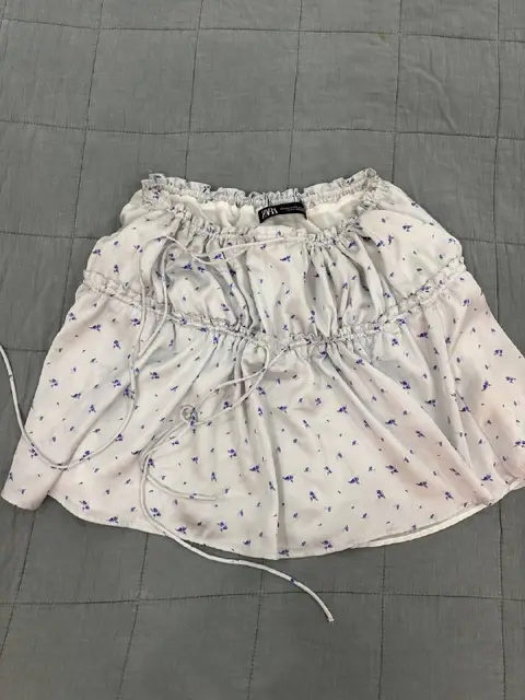 Юбка Zara голубая шелковая — Батуми — 20 ₾