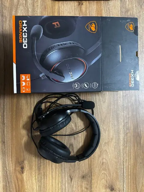 Проводные полноразмерные игровые наушники Cougar hx330 orange — Тбилиси — 80 ₾