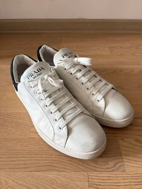 Original Prada White Leather Sneakers — Тбилиси — 300 ₾