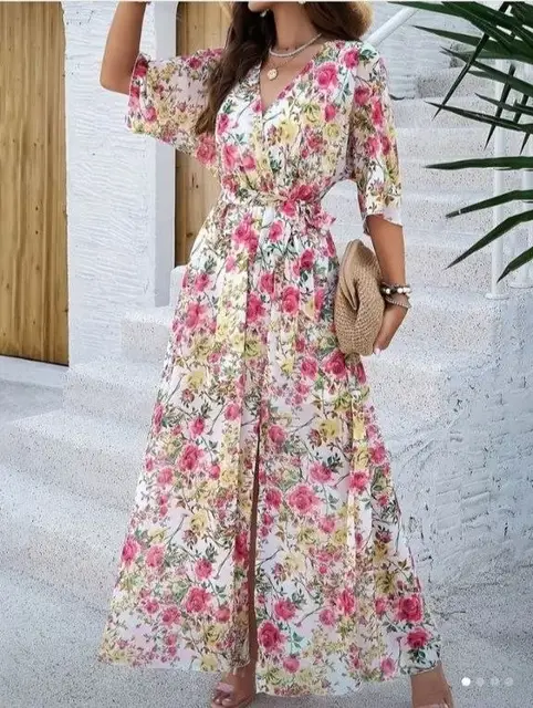 Длинное легкое платье из шифона — Батуми — 45 ₾