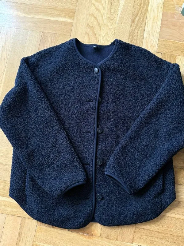 Uniqlo Pile Lined Fleece Relaxed Cardigan