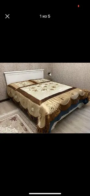 Покрывало с пришитыми цветами с 2 наволочками — Батуми — 110 ₾
