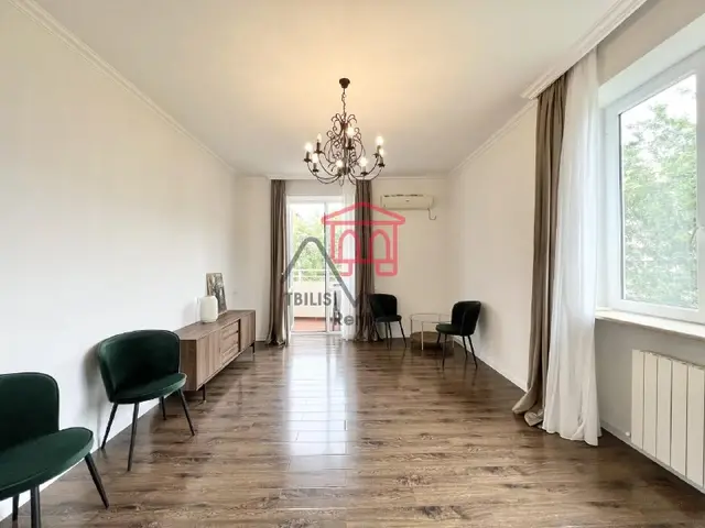 Квартира в Сабуртало с ремонтом и 3 балконами — Тбилиси — 1 380 $