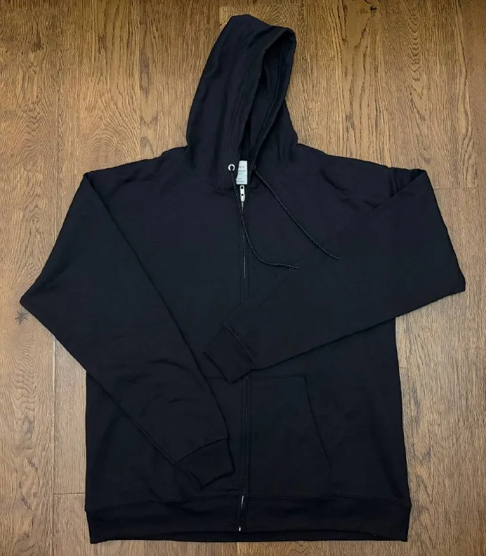 Новая флисовая толстовка худи на молнии Hanes
