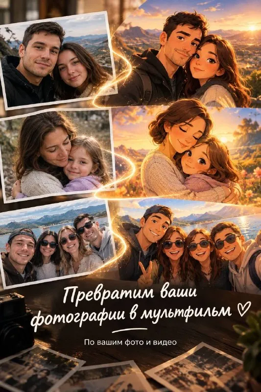 Персональные мультфильмы по фотографиям
