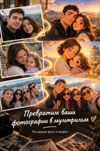 Персональные мультфильмы по фотографиям — Минск