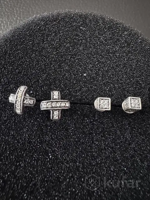 Серебряные серьги-пусеты — Минск — 40 Br