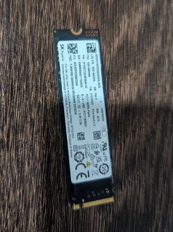 SSD sk hynix pc711 1TB M.2 280 PCIe Gen3×4 NVMe