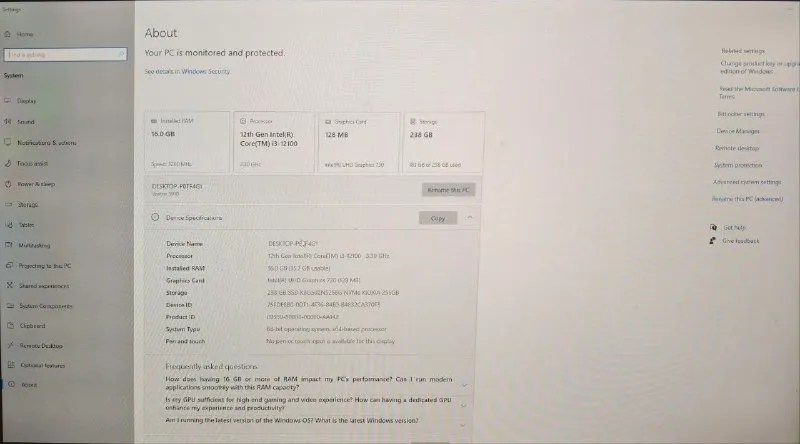 Dell Vostro Core i3 12100