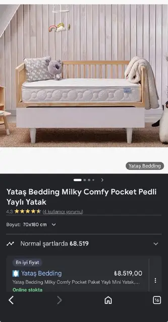 Детская кроватка Yataş — Анталия — 3 000 ₺