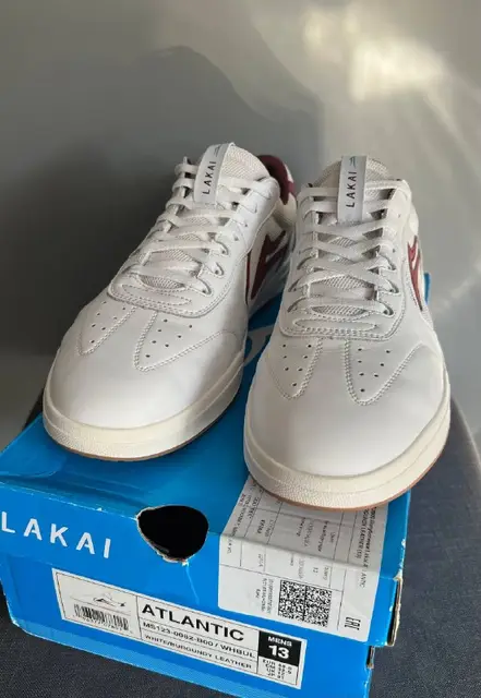 Кроссовки Lakai Atlantic WHITE/BURGUNDY LEATHER — Белград — 60 €
