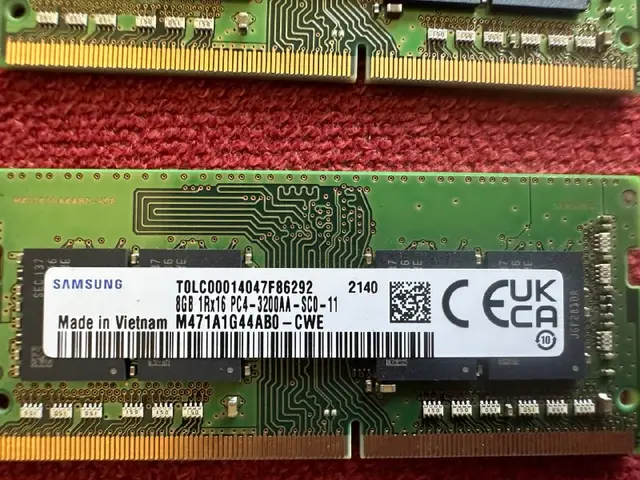 Оперативная память 2×8GB DDR4 3200 МГц Samsung — Batumi — 280 ₾