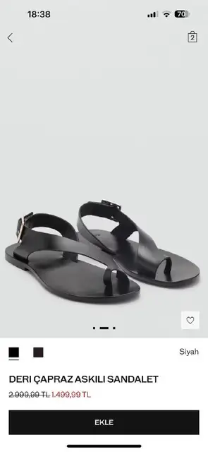Сандали Mango 40 размер нат кожа — Стамбул — 1 000 ₺