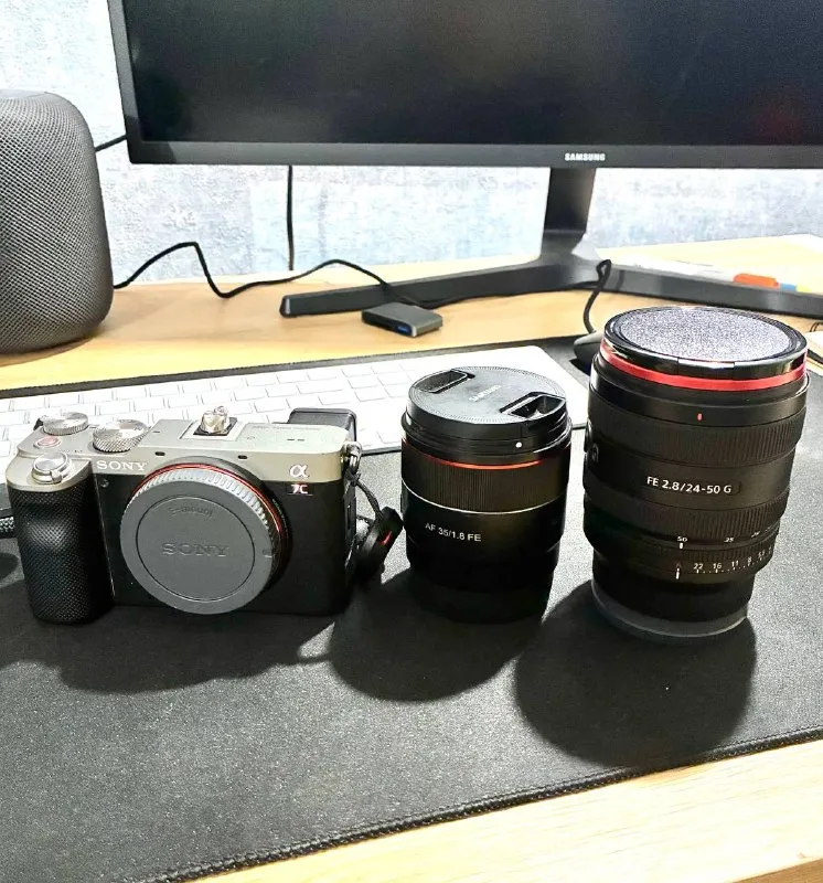 Камера Sony A7C и объектив Sony FE 24-50mm f2.8G