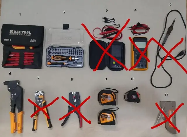 Набор диэлектрических отвёрток KRAFTOOL Professional 1000V 18 предметов — Batumi — 75 ₾