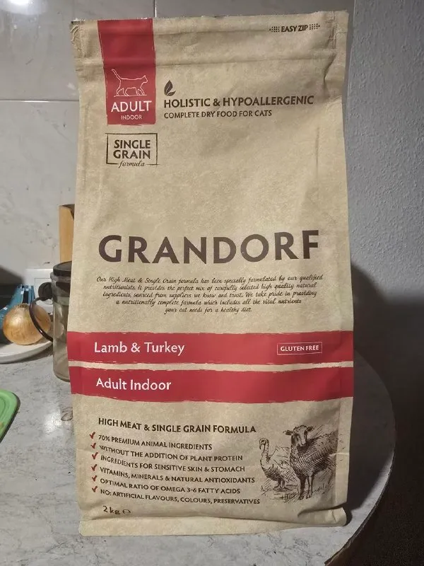 Корм grandorf adult indoor для кошек и котов