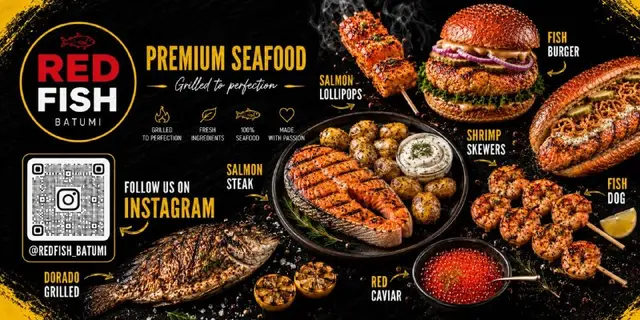 Fish Burger с рубленой котлетой из форели — Батуми