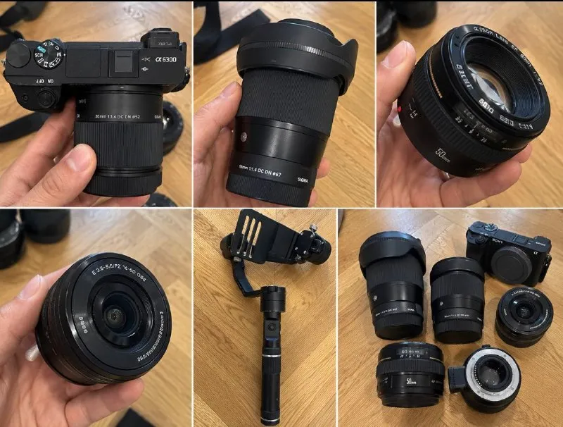 Sony A6300 + 4 объектива + Zhiyun Crane