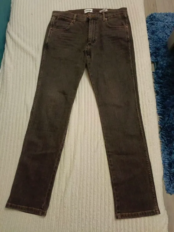 Мужские серые коричневые джинсы Wrangler W32 L32