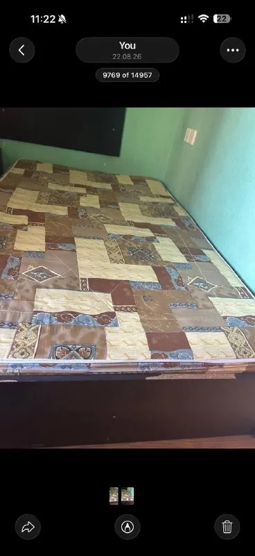 Кровать с матрасом 100 л