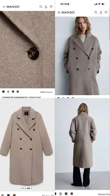 Пальто Mango оверсайз — Batumi — 280 ₾
