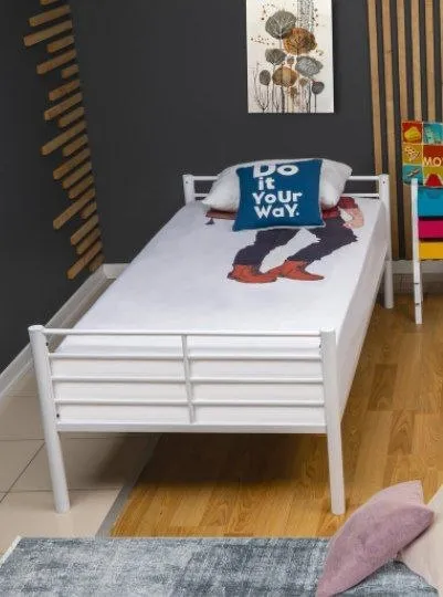1 bed 90*200 cm, white, 150 gel