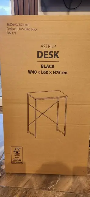 Стол Desk ASTRUP 40×60 black — Батуми — 70 ₾