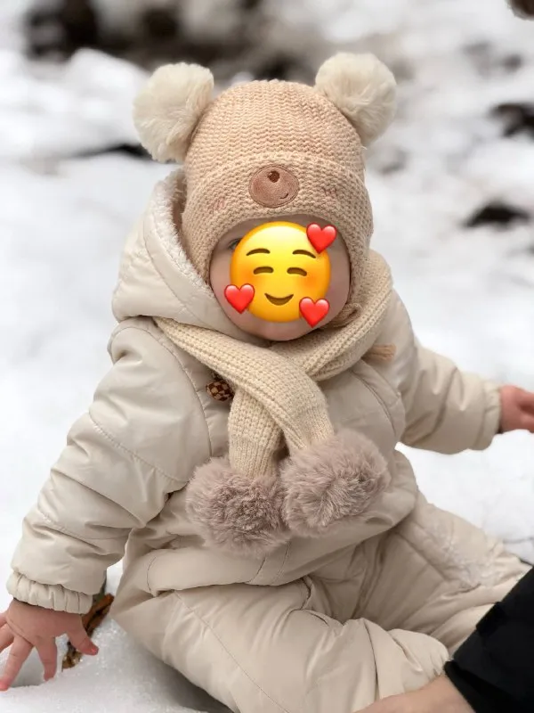 Теплый зимний комбинезон