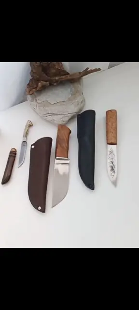 Якут Х12ф1, HRC-60, рукоять- карельская береза — Анталия — 250 $
