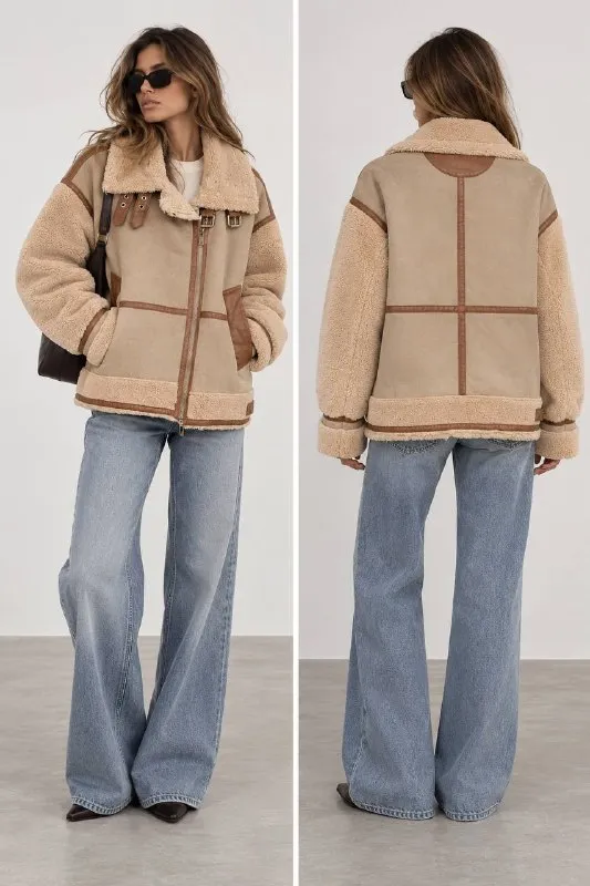 Стильная дублёнка ZARA