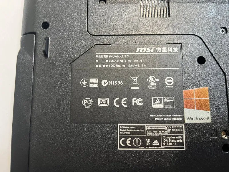 Ноут MSI MS-16GH