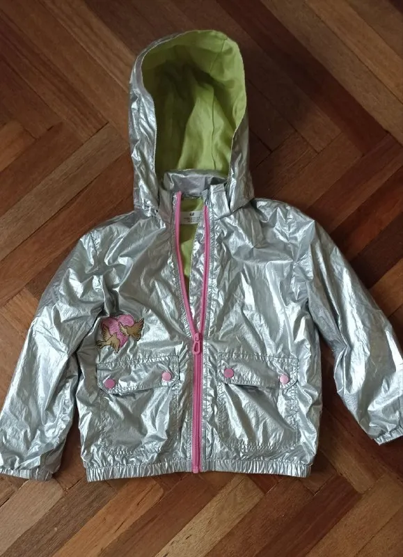Ветровка H&M серебристая