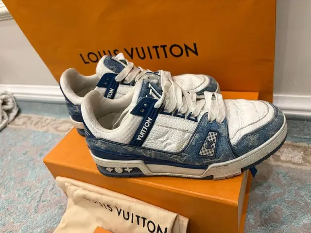 LV Trainer #54 Denim Monogram Blue White — Алматы — 200 000 ₸