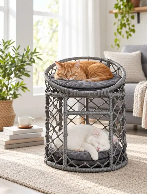 Двухэтажный домик-лежанка для кошек PetsandCompany — Анталия — 800 ₺
