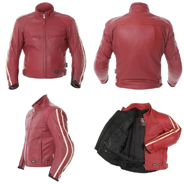 Мотокуртка IXS Tecum Red/White из натуральной кожи — Ереван — 40 000 ֏
